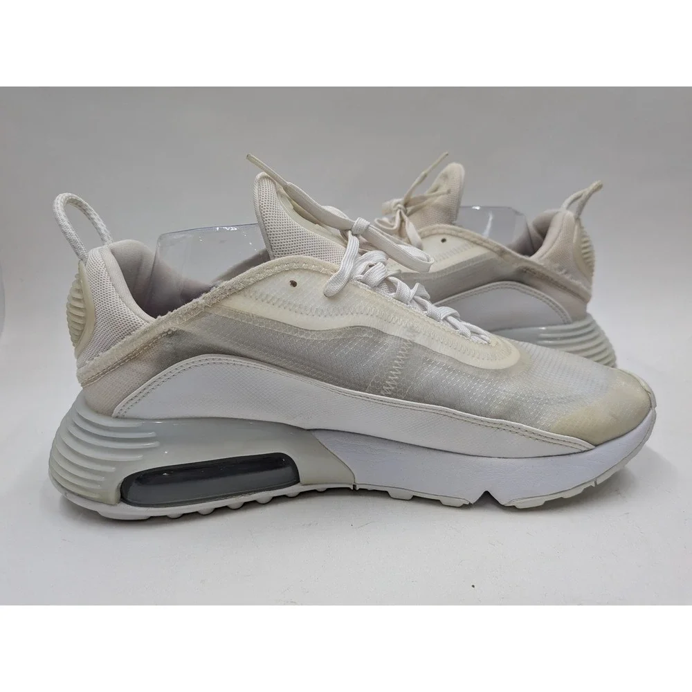 Nike Air Max 2090 Mens White Sail Running Shoes Sneakers BV9977-100 Size 9